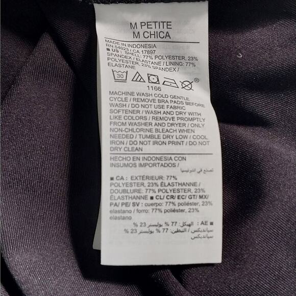 NWT! OLD NAVY ACTIVE! SPANDEX SKORT DRESS, BLACK, W/ SHORTS, FOR SPORTS! SZ MP - Picture 9 of 10